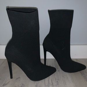 Steve Madden Stiletto Sock Booties